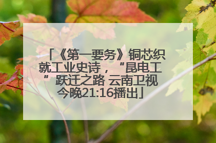 《第一要务》铜芯织就工业史诗，“昆电工”跃迁之路 云南卫视今晚21:16播出