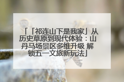 「祁连山下是我家」从历史草原到现代体验：山丹马场景区多维升级 解锁五一文旅新玩法