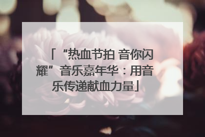 “热血节拍 音你闪耀”音乐嘉年华：用音乐传递献血力量