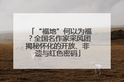 “福地”何以为福？全国名作家采风团揭秘怀化的开放、非遗与红色密码