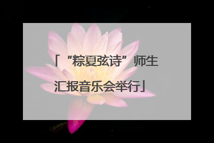 “粽夏弦诗”师生汇报音乐会举行