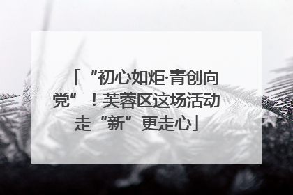 “初心如炬·青创向党”！芙蓉区这场活动走“新”更走心