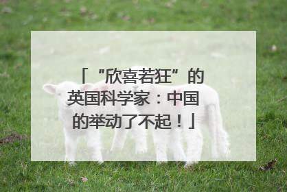 “欣喜若狂”的英国科学家：中国的举动了不起！