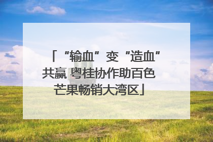 “输血”变“造血”共赢 粤桂协作助百色芒果畅销大湾区