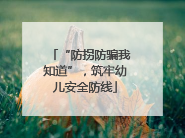 “防拐防骗我知道”，筑牢幼儿安全防线
