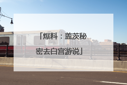 爆料：盖茨秘密去白宫游说