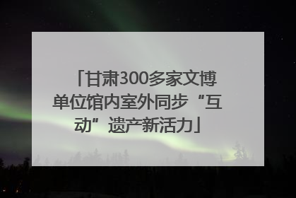 甘肃300多家文博单位馆内室外同步“互动”遗产新活力