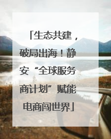 生态共建，破局出海！静安“全球服务商计划”赋能电商闯世界