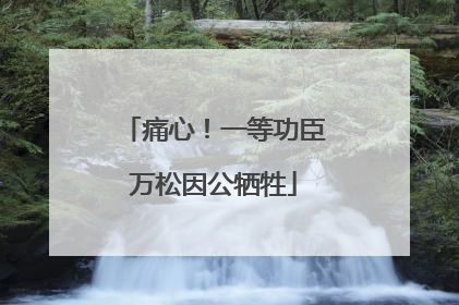 痛心！一等功臣万松因公牺牲
