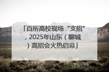 百所高校现场“支招”，2025年山东（聊城）高招会火热启幕