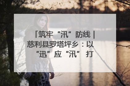 筑牢“汛”防线｜慈利县罗塔坪乡：以“迅”应“汛” 打赢暴雨防御战