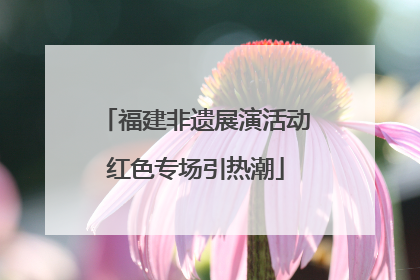 福建非遗展演活动红色专场引热潮