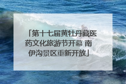 第十七届黄牡丹藏医药文化旅游节开幕 南伊沟景区重新开放