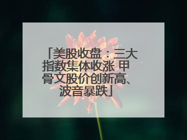 美股收盘：三大指数集体收涨 甲骨文股价创新高、波音暴跌