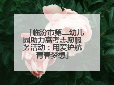 临汾市第二幼儿园助力高考志愿服务活动：用爱护航青春梦想