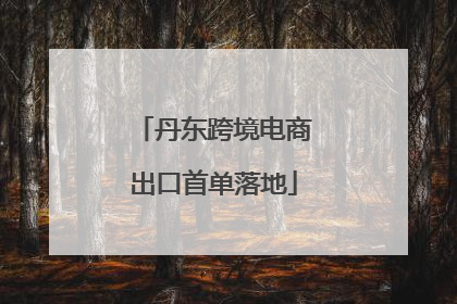 丹东跨境电商出口首单落地
