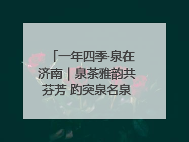 一年四季·泉在济南｜泉茶雅韵共芬芳 趵突泉名泉茗茶品鉴会举行