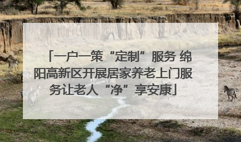 一户一策“定制”服务 绵阳高新区开展居家养老上门服务让老人“净”享安康