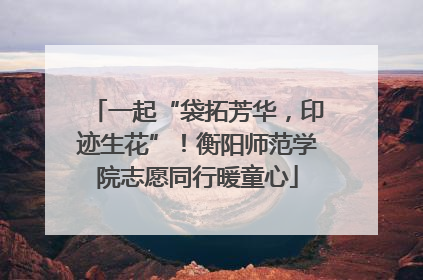 一起“袋拓芳华，印迹生花”！衡阳师范学院志愿同行暖童心