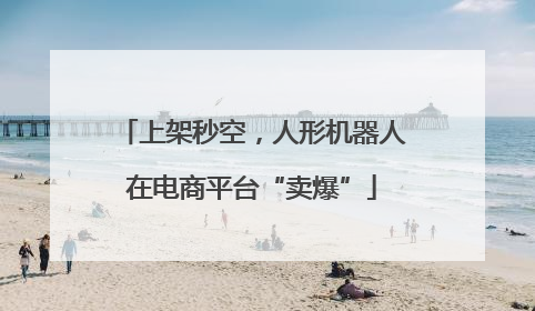 上架秒空，人形机器人在电商平台“卖爆”