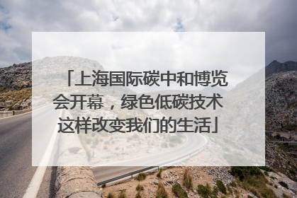 上海国际碳中和博览会开幕，绿色低碳技术这样改变我们的生活