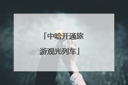 中哈开通旅游观光列车