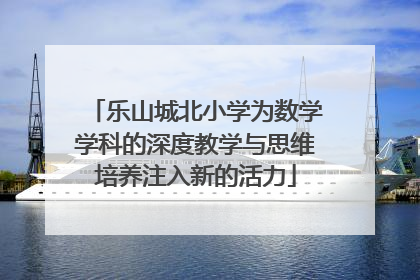 乐山城北小学为数学学科的深度教学与思维培养注入新的活力