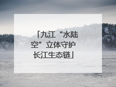 九江“水陆空”立体守护长江生态链