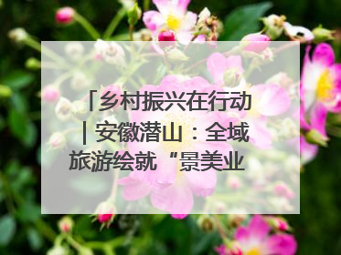 乡村振兴在行动｜安徽潜山：全域旅游绘就“景美业兴民富”新画卷