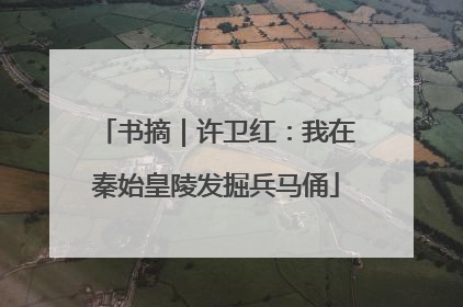 书摘｜许卫红：我在秦始皇陵发掘兵马俑