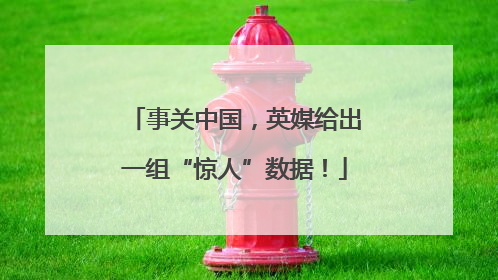 事关中国，英媒给出一组“惊人”数据！