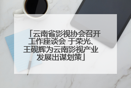 云南省影视协会召开工作座谈会 于荣光、王砚辉为云南影视产业发展出谋划策