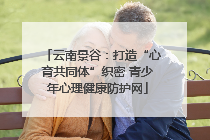 云南景谷：打造“心育共同体”织密 青少年心理健康防护网