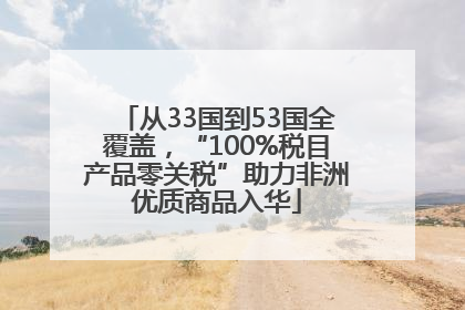 从33国到53国全覆盖，“100%税目产品零关税”助力非洲优质商品入华