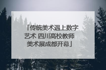 传统美术遇上数字艺术 四川高校教师美术展成都开幕