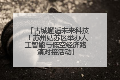 古城邂逅未来科技！苏州姑苏区举办人工智能与低空经济路演对接活动