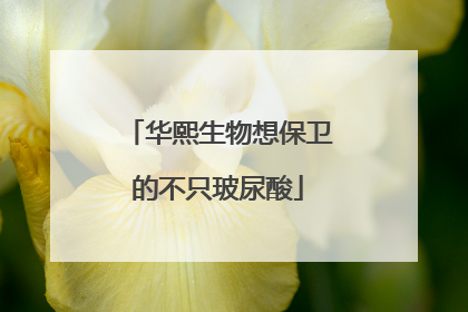 华熙生物想保卫的不只玻尿酸