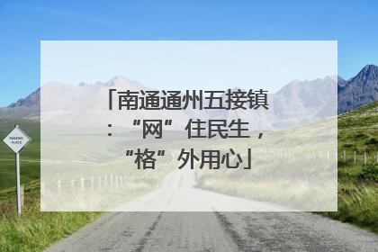 南通通州五接镇：“网”住民生，“格”外用心