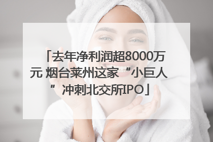 去年净利润超8000万元 烟台莱州这家“小巨人”冲刺北交所IPO