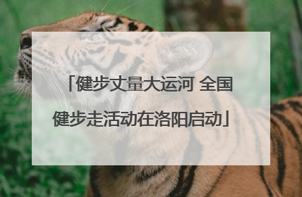 健步丈量大运河 全国健步走活动在洛阳启动