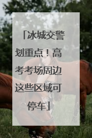 冰城交警划重点！高考考场周边这些区域可停车