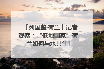 列国鉴·荷兰丨记者观察：“低地国家”荷兰如何与水共生