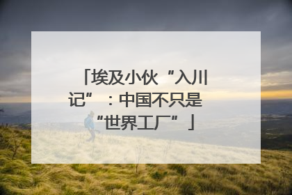 埃及小伙“入川记”：中国不只是“世界工厂”
