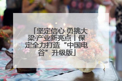 坚定信心 勇挑大梁·产业新亮点丨保定全力打造“中国电谷”升级版