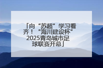 向“苏超”学习看齐！“海川建设杯”2025青岛城市足球联赛开幕