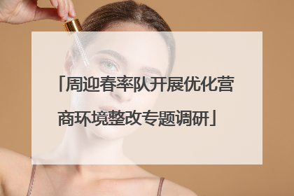 周迎春率队开展优化营商环境整改专题调研