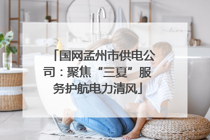 国网孟州市供电公司：聚焦“三夏”服务护航电力清风