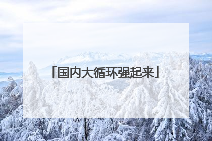 国内大循环强起来