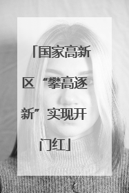 国家高新区“攀高逐新”实现开门红