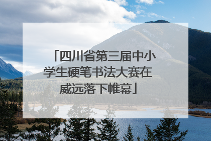 四川省第三届中小学生硬笔书法大赛在威远落下帷幕